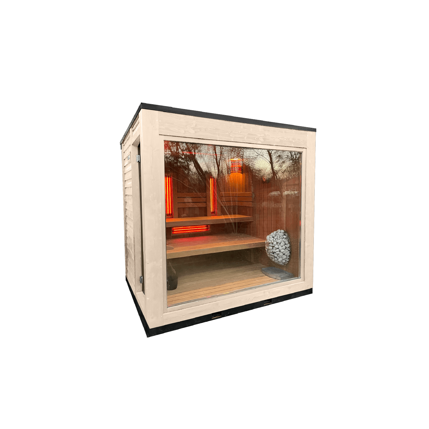 BALDUR Mini Combi Sauna - Lærketræ