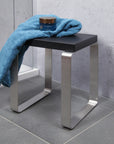 Repabad Hocker Orlando - Black -elegant skammel
