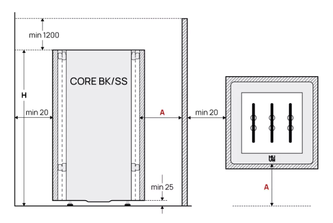HUUM CORE ST - Elektrisk sauna ovn