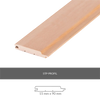 STP 6 stk. Saunapaneler RØDEL - 15×90 mm