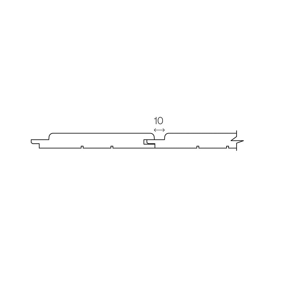 STP 6 stk. Saunapaneler ASP - 15×90 (80) mm