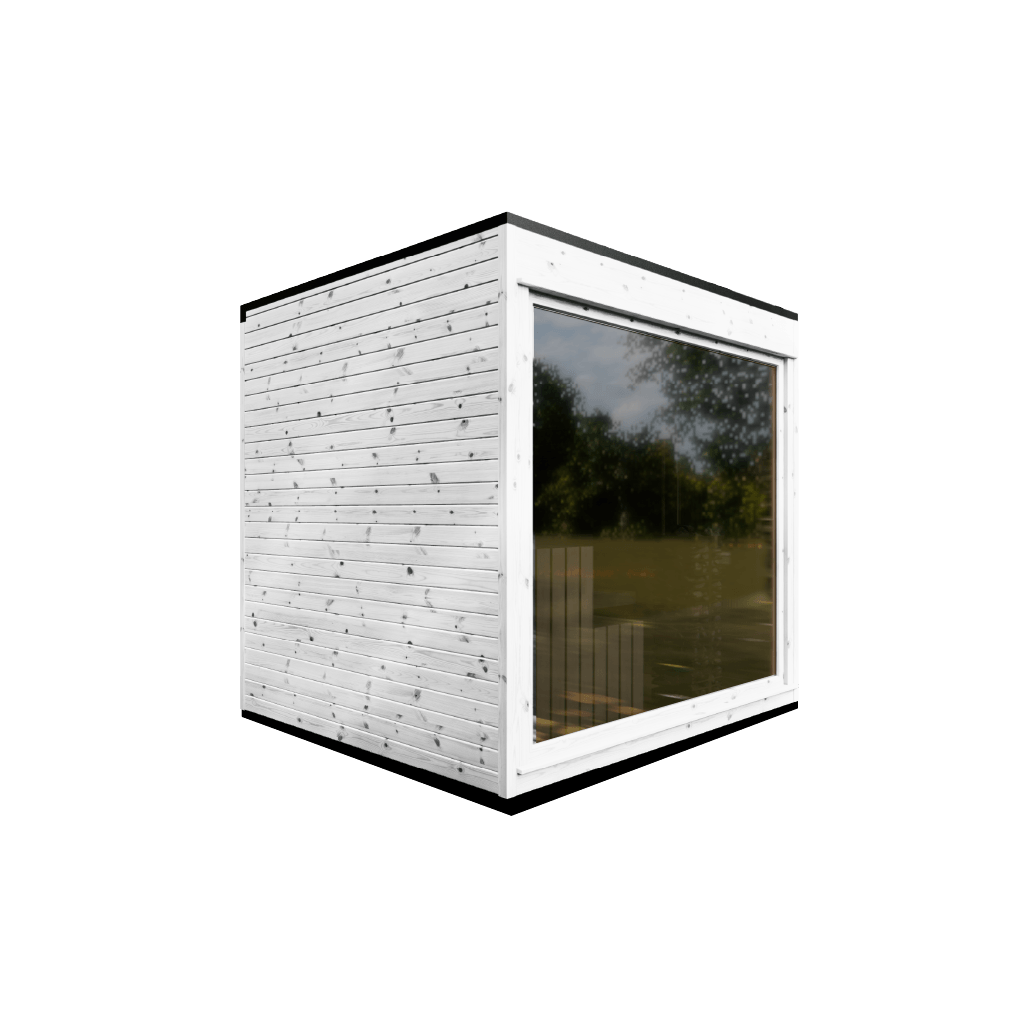 BALDUR Finsk Sauna - Hvidmalet gran