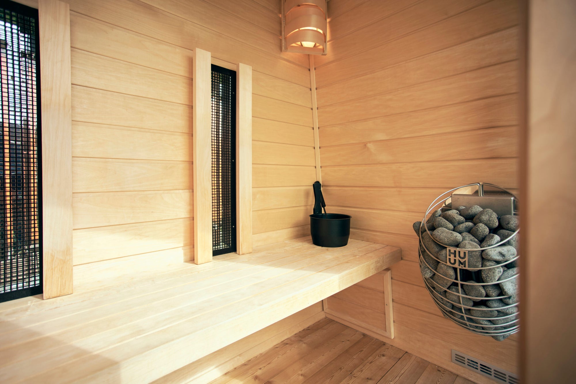 HUUM Drop - Elektrisk sauna ovn i brug