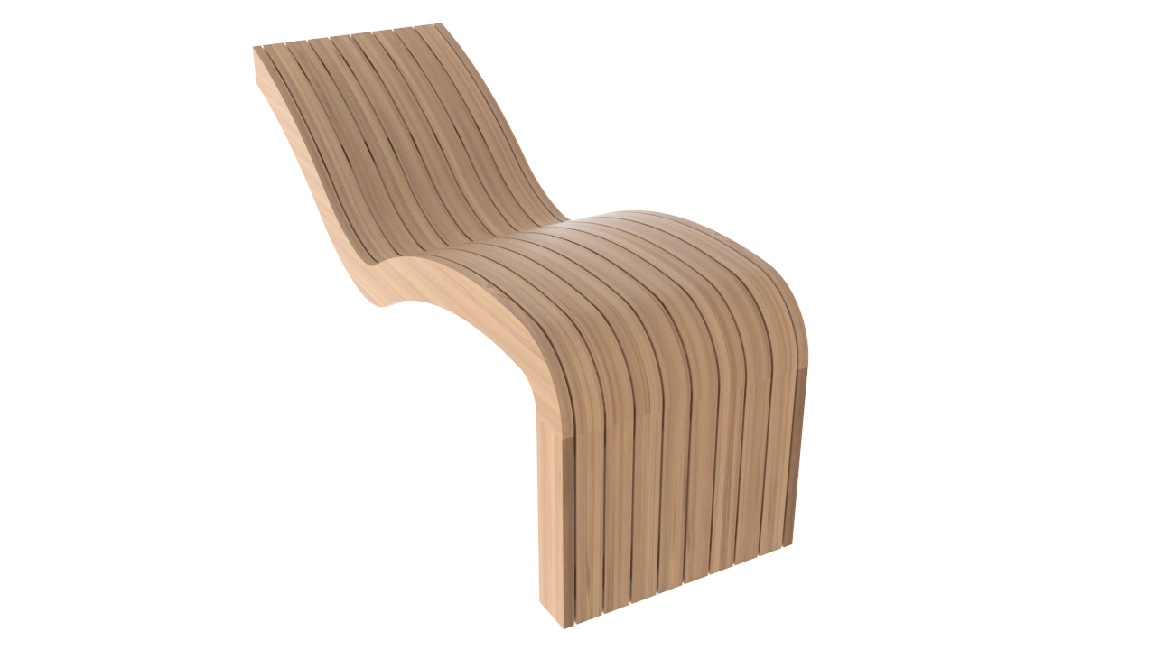 Indbygget Lounger model V 